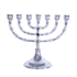 Kleine verzilverde Menorah van 10 - 11 cm_