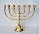 Menorah-/-Menora,-vergulde-Menorah-van-een-uitstekende-glanzende-kwaliteit-in-een-medium-maat-19-cm-hoog-en-23-cm-breed