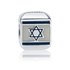 Zilveren Bedeltje met Israel vlag / Israelische vlag