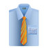 Felicitatiekaart, met Hebreeuws/Engelse tekst in de vorm van een overhemd met 3D stropdas voor een verjaardag (man)