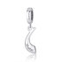 Hangend Shofar bedeltje van zilver