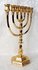 Prachtige zwaar vergulde replica van de Tempel Menorah / Menora in een medium maat van 28 cm hoog en 20 cm breed