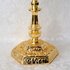 Prachtige zwaar vergulde replica van de Tempel Menorah / Menora in een medium maat van 28 cm hoog en 20 cm breed