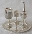 Havdalah Set, prachtige verzilverde set met afbeeldigen van de Oude Stad Jeruzalem