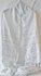 Prachtige grote Tallit (gebedsmantel) wit met zilveren ingeweven strepen en borduursel van zilver.  