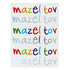 Felicitatiekaart, neutrale 'Mazeltov' vrolijk gekleurde kaart passend voor elke gelegenheid waarbij u iemand wilt fel
