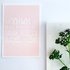 Kaart met envelop met de kinderzegen voor meisjes naar aanleiding van Ruth 4:11 in pastel roze van Ahavah design