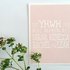 Kaart met envelop met de kinderzegen voor meisjes naar aanleiding van Ruth 4:11 in pastel roze van Ahavah design