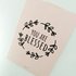 Poster / wanddecoratie A4 van Ahavah design in pastel roze met de tekst: You are blessed (Je bent gezegend)