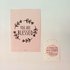 Poster / wanddecoratie A4 van Ahavah design in pastel roze met de tekst: You are blessed (Je bent gezegend)